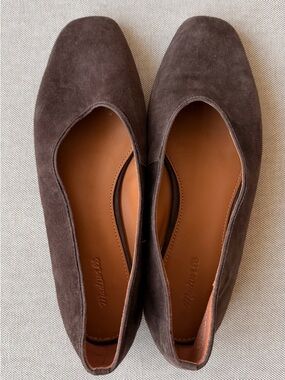 Madewell brown suede ballet flats